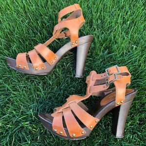 Cognac Dress Sandals